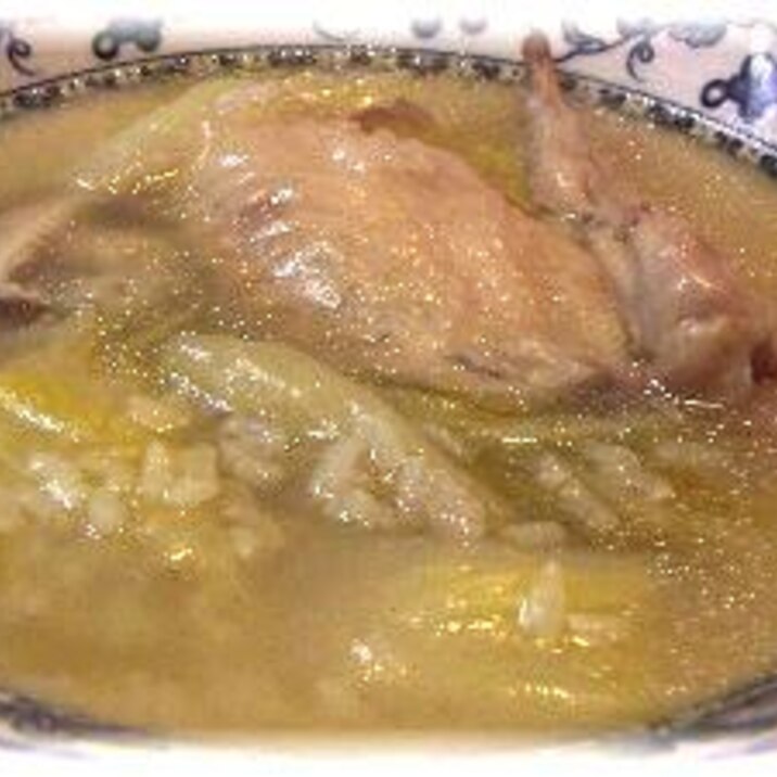 圧力なべで簡単☆鶏手羽先と白菜のとろとろスープ